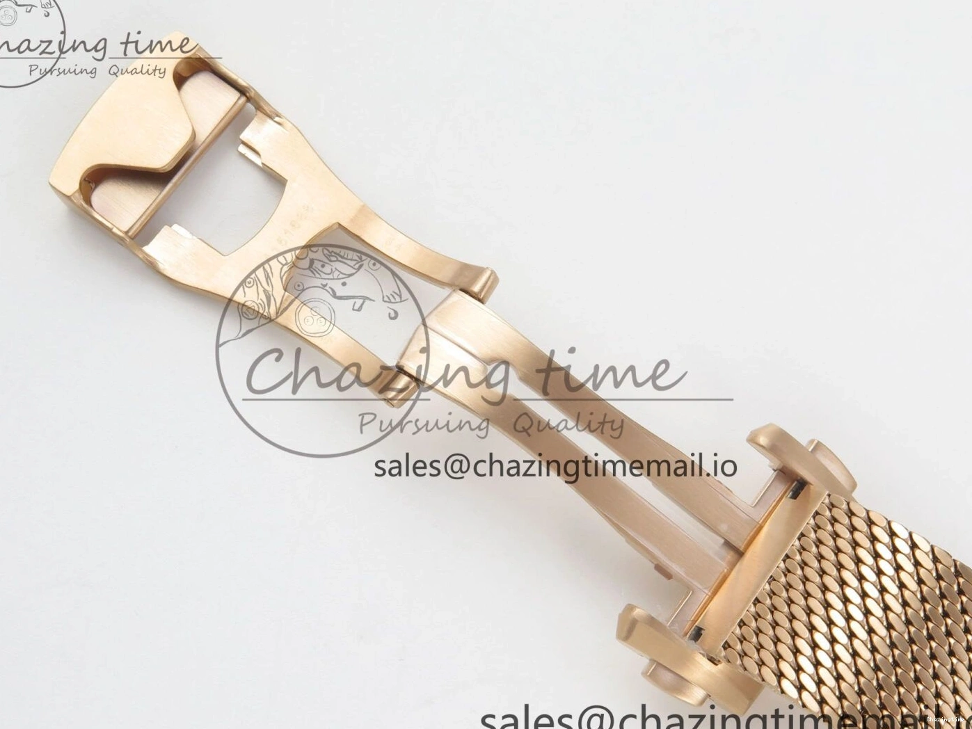 0226 Stylish Seamaster 300M Diver Rose Gold VSF 1:1 Best Edition Black Dial on Mesh Bracelet A 7662